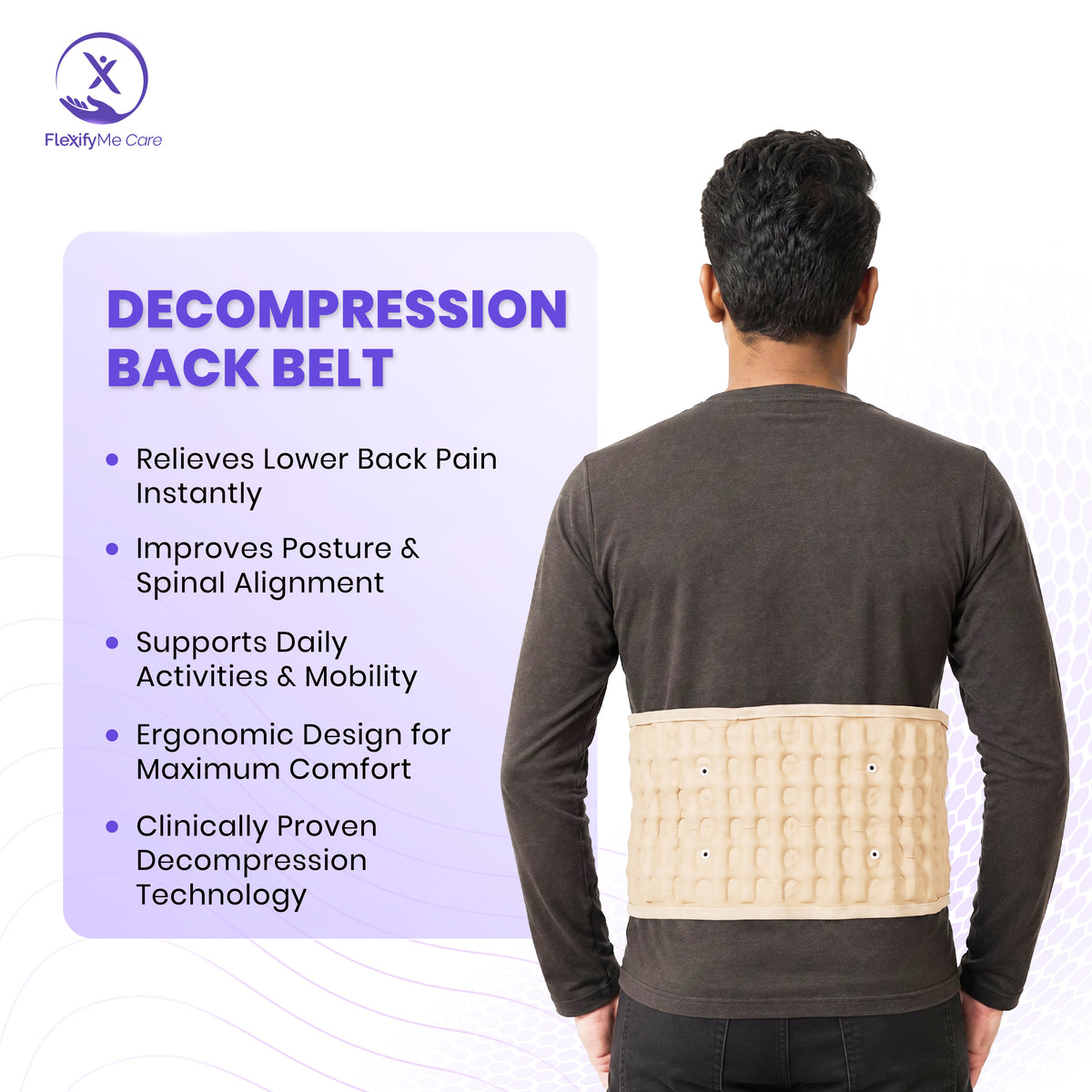 Decompression Belt for Lower Back Pain Relief