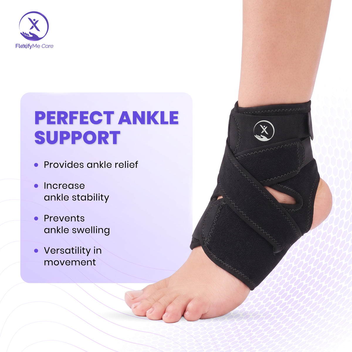 Adjustable Ankle Support Brace for Men & Women