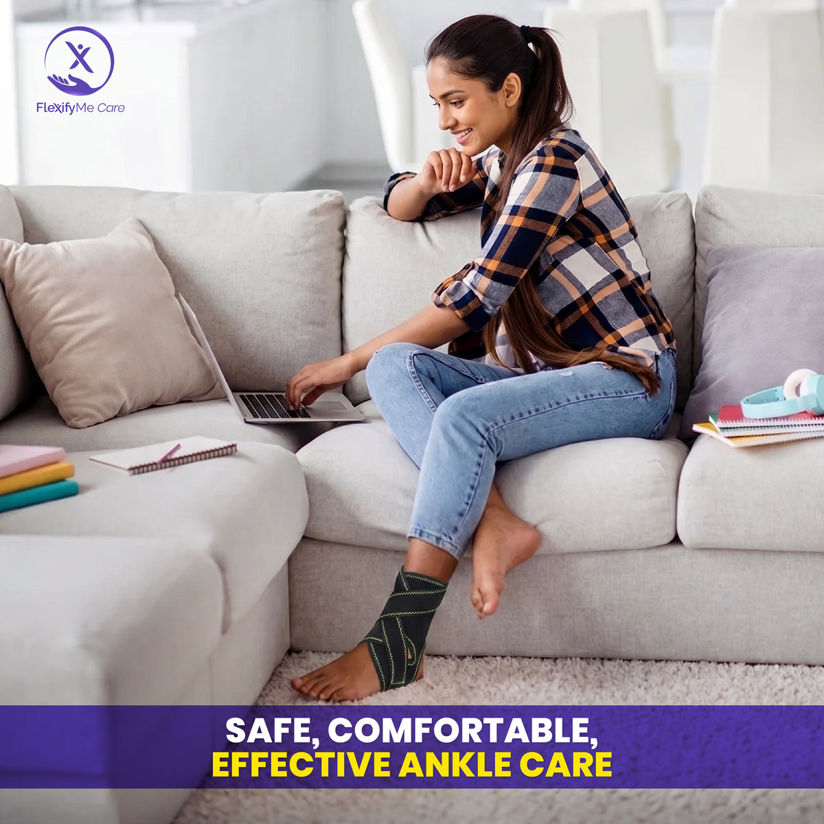Adjustable Ankle Support Brace for Men & Women