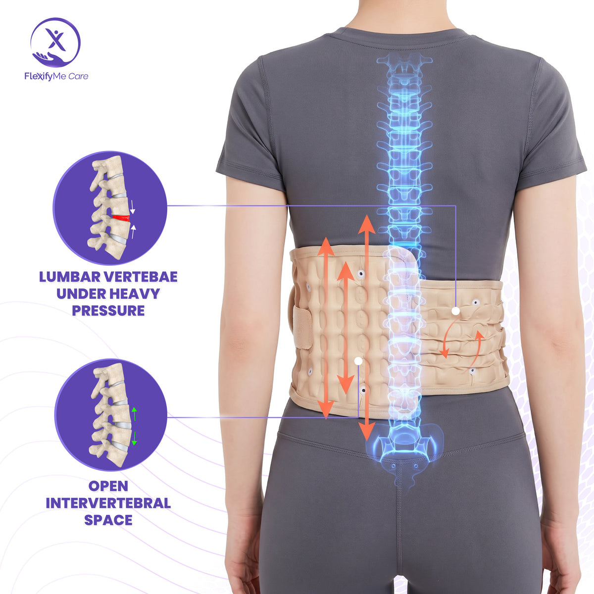 Decompression Belt for Lower Back Pain Relief