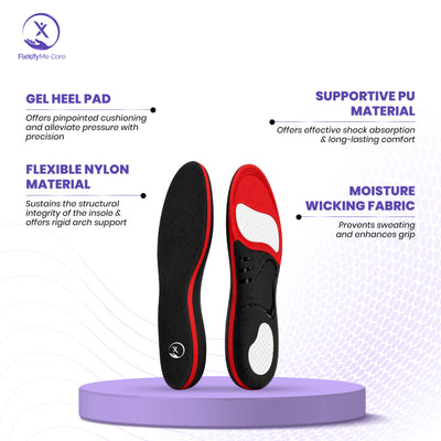 Memory Foam Shoe Insoles | Shock Absorbing & Height Boost